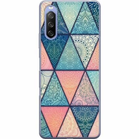 Sony Xperia 10 Iii Genomskinligt Skal Mandala Triangles