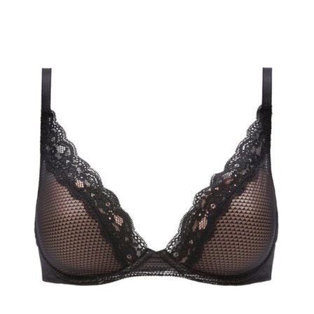 Passionata Brooklyn Plunge bra Underkläder Dam Svart 65D