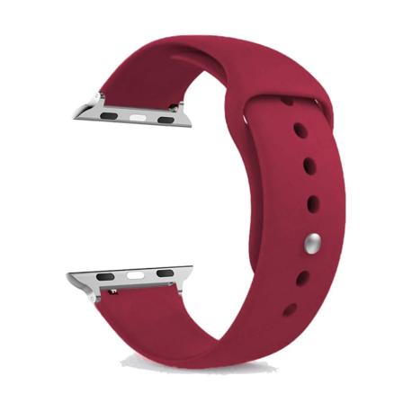 rem För Apple Watch -band 40mm 44mm 49mm 45mm 41mm 38mm 42mm Silikonbältesarmband iWatch series se 9 8 7 6 5 3 ultra 2 band rose red 42 44 45 49 mm