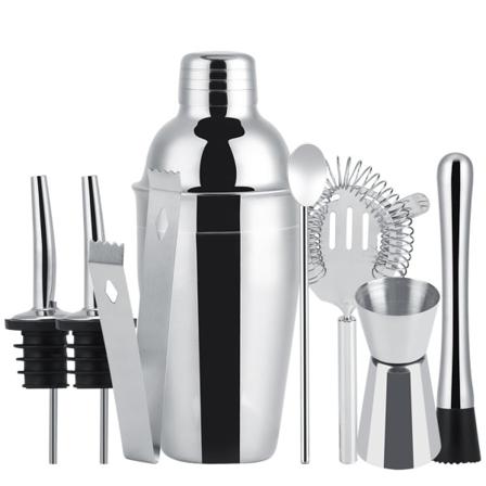 Cocktail Set Rostfritt Stål Silver 8 Delar