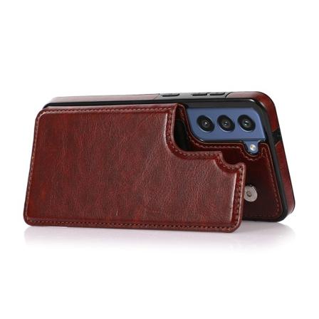 A14 5G - Elegant läderfodral med Magnetlåsning Brown