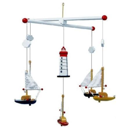 Dekorationsmobil - LEGLER - Yndig og farverig - Til blandede babyer - 40X30 cm