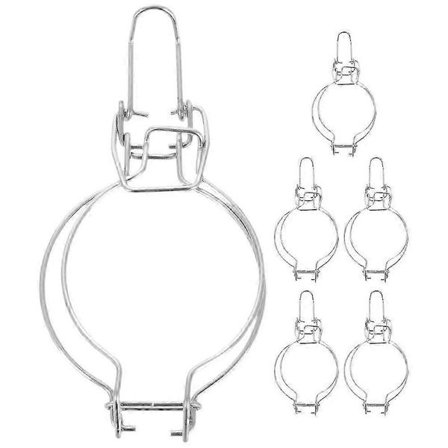 6 kpl Säilöntäpurkin lukitusklipsi Tiivistelasipurkin pidike Metallikiinnikkeet Leveäsuisten purkkien soljet Ruoan säilöntäklipsi Lasisäiliötarvikkeet