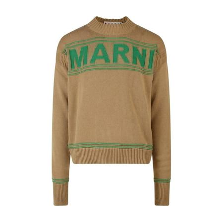 Marni, Cardigans Beige, Heren, Maat:L