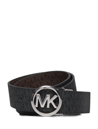 Michael Kors Accessories 32Mm Rev Mk Logo Bkl Logo To Logo - Black - XL