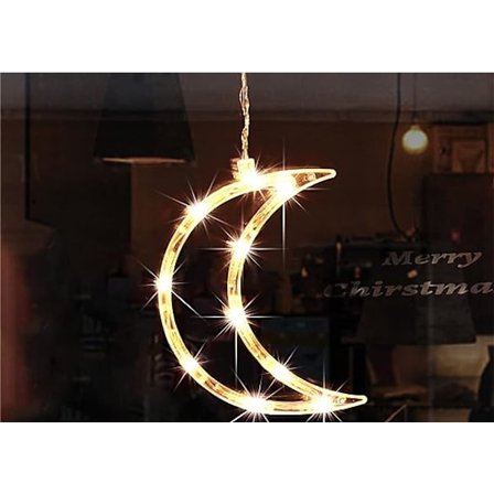 Jouluikkunan riippuvalot, paristokäyttöiset LED-imukuppien ikkunan riippuvat koristevalot, joulukoristeelliset uutuusimuvalot, puutarhapatio