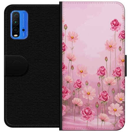 Kompatibelt Lommeboketui til Xiaomi Redmi Note 9 4G Petal Reverie Soft Blush