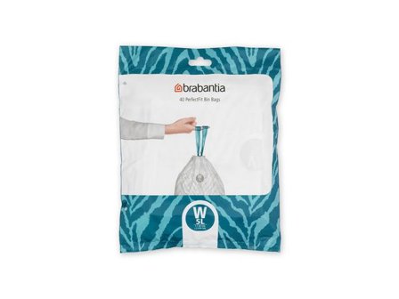 BRABANTIA Avfallspåsar W 5L 40/fp - Lyreco - Städ och hygien - Påsar och säckar - Papperskorgspåsar