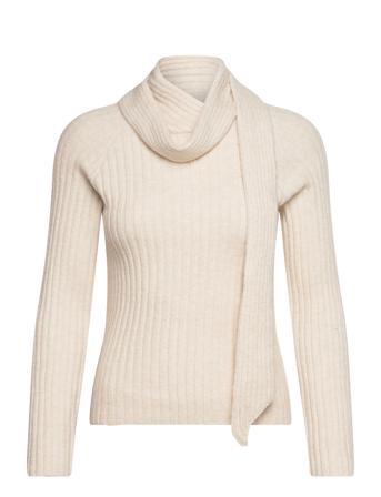 Yasmanda Scarf Ls Knit - Ka Beige YAS