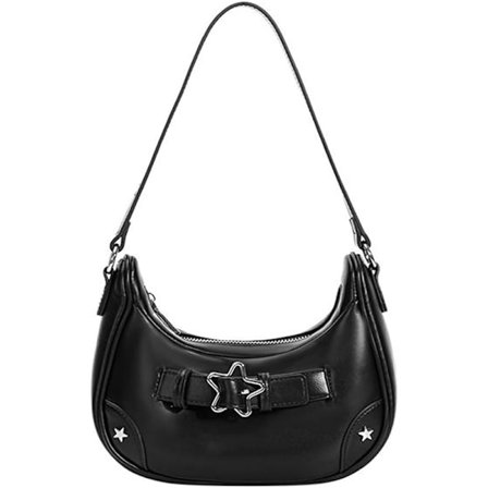 Retro Clutch Axelväska Handväska med Dragkedja för Kvinnor