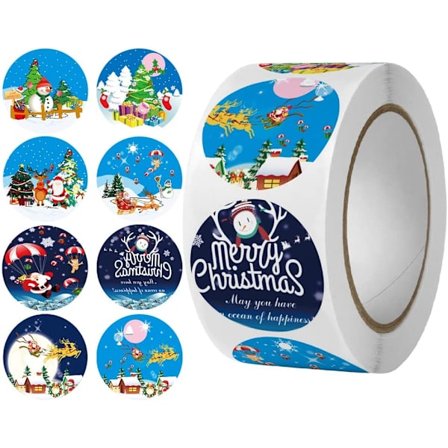 Juleklistermærker til børn - Etiketter til julegaveindpakning, 5