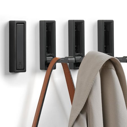 Kokoontaitettavat seinäkoukut, 4 kpl kokoontaitettava takkikoukku, kestävä sinkkiseoksesta valmistettu ruostumaton kokoontaitettava koukku takeille, 