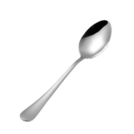 Set med 12 rostfria soppslevar med rundad kant