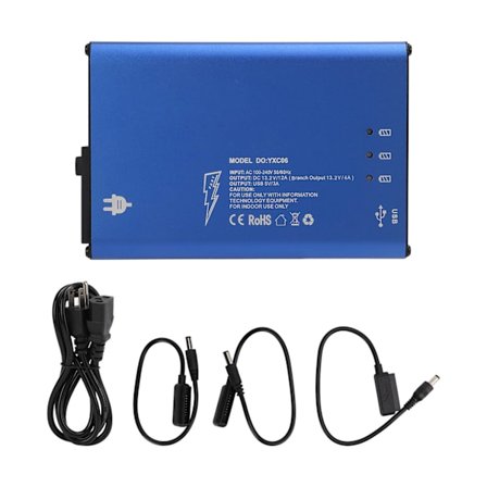 Multi Batteri Oplader Hub 5 Opladnings Porte Flere Beskyttelse Intelligent Kontrol 5 i 1 Oplader Hub US 100‐240V