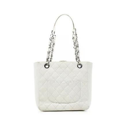 Chanel Vintage Pre-owned Læder chanel-tasker Hvid, unisex Vintage Tasker, Størrelse: ONE Size