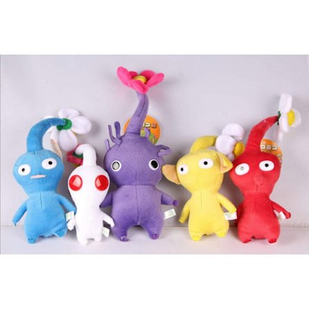 Pikmin plyschleksak Olima docka Nintendo spel perifer docka