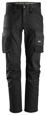 Snickers Workwear 6803 AllroundWork Työhousut stretch, musta Musta, Vaatteet