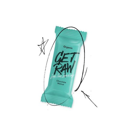 GET RAW Bar Chocolate och Walnut 42g - Lyreco - Kök och servering - Ätbart - Bars och nötter