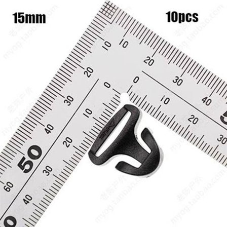 10 stk. Telt Tau Spenne Pil Snor Krok 15MM IKKE JUSTERBAR IKKE