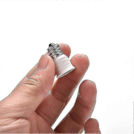 E12 Til E14 Lyspære Lampeholder Adapter Sokkel Konverter Lysbase Kandelaber Hvit