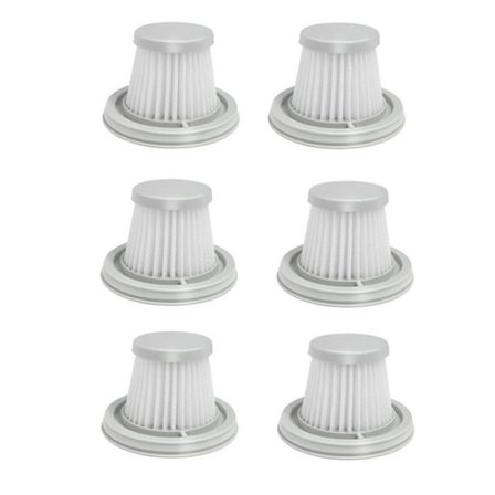 6 stk. Filterelement Filter Kompatibel Xiaomi Mijia Mini Håndholdt Bilstøvsuger Tilbehør