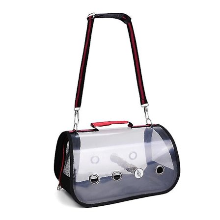 Papegøje Fuglebur Rejse Papegøje Fuglebur Rygsæk Med Stående Pind Rød 1stk-