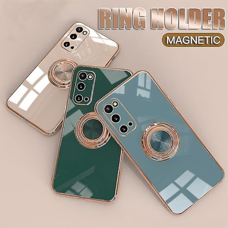 Elektroplettert støtsikkert deksel Kompatibelt Samsung Galaxy S23 Ultra/s23plus/s23 med magnetisk støtte