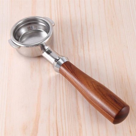 58mm Dobbel Øre Kaffe Maskin Filterholder E61 Bunnløs Portafilter Med Trehåndtak Kaffe T