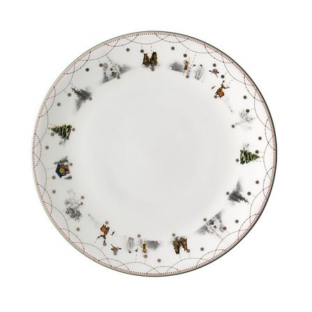 WIK & WALSØE Tallerken 28cm Julemorgen Story