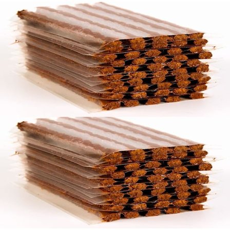 100 stk. dækpropper, strengene i dækreparationssæt, dæklappepropper, propper til at reparere en punktering, passer til bil, ATV, UTV, motorcykel