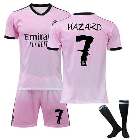 Ny sæson 22-23 Real Madrid Hjemmefodboldtrøjesæt MODRIC 10 Goodies Fodboldtrøjer HAZARD 7 2XL