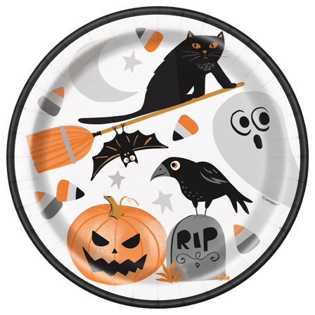 Pahvilautaset Bats & Boos 8 kpl