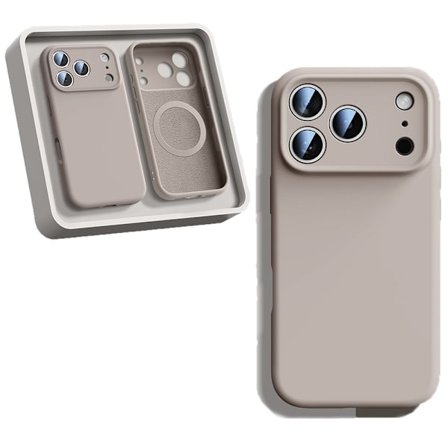 iPhone 17 Pro Silikon Telefondeksel, Grå