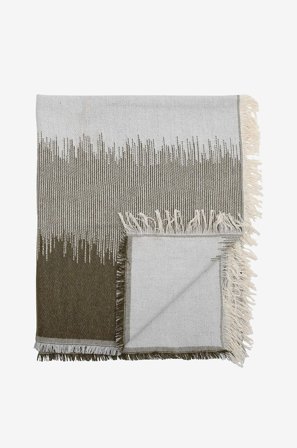 Bloomingville - Pläd Lucienne - Grön - Filtar & plädar - 125X150 - Från Homeroom