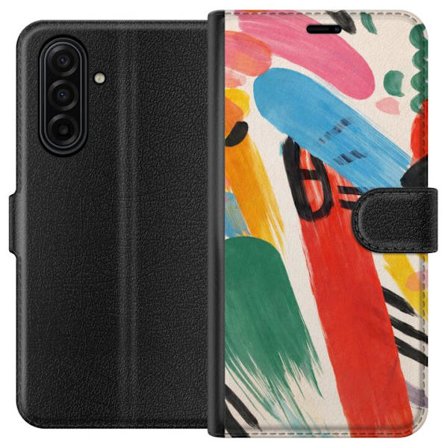 Kompatibelt Lommeboketui til Samsung Galaxy A17 5G Rå energi i brede penselstrøk og sterke kontraster
