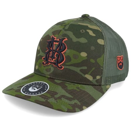 Bearded Man - Camo trucker Cappellino - Monogram Multicam Tropic Camo Trucker @ Hatstore