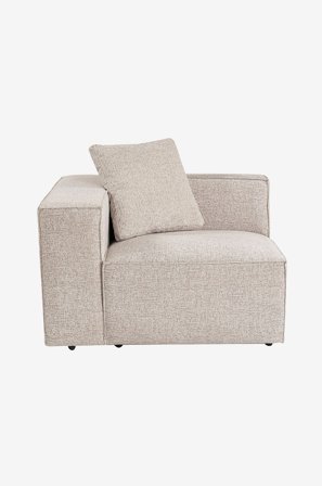 Hanah Home - Soffa 1-sits - Lora Vänster - Beige - Soffmoduler - Från Homeroom