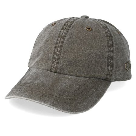 MJM Hats - Grön adjustable Keps - Baseball Cotton Enzyme Olive Adjustable @ Hatstore