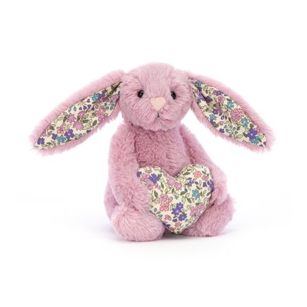 Jellycat Amuseables Blomst Kanin Tulip Rosa Plysjleketøy