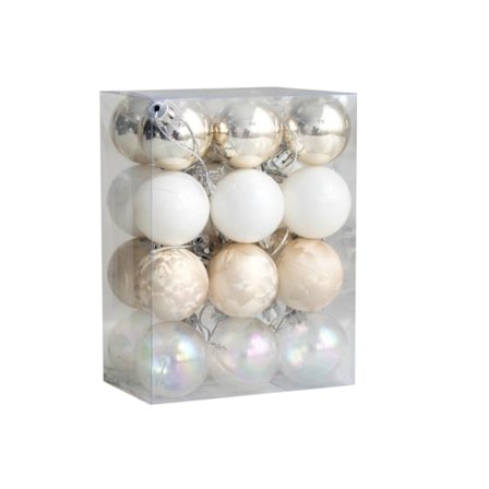 Samppanja Joulupallot Setti Joulukuusen Koriste