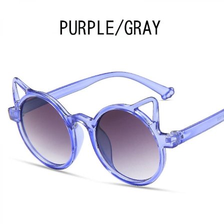 Uudet lasten aurinkolasit Muodikkaat kissankorva-aurinkolasit Lapsille Koristeelliset lasit Söpöt vauvan aurinkolasitxq-sg163