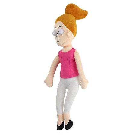 Rosalind Drake och omgivande plyschleksak Morty Smith 26cm