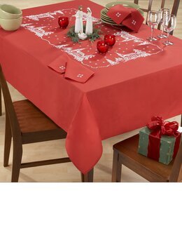 Stickpackung Decke Schneeflocken