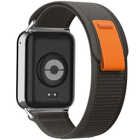 Nylon for Xiaomi Redmi Watch 4 Justerbar Elastisk Håndleddsrem Klokkerem for iWatch Mi Band 8 Pro Rem Tilbehør svart grå