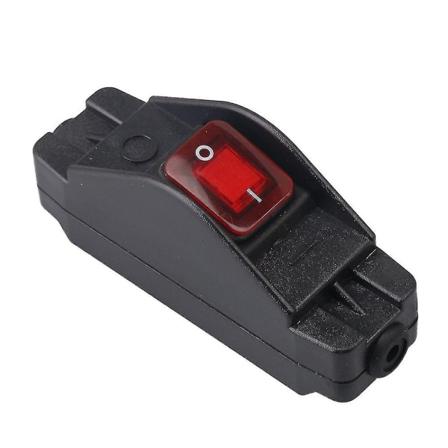 Vanntett Ip65 30a 220v På/Av Tomatfarget Knapp Inline Ledning Bryter-WELLNGS