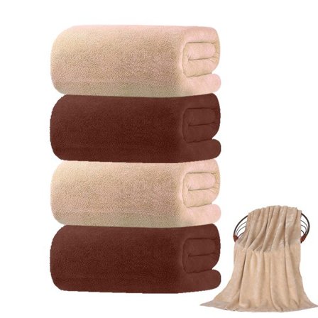 IC 4-pack badhanddukar - extra absorberande - mikrofiber - 70*140 cm