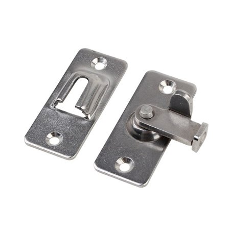 Paket dörrlås skjutdörrsspänne rostfritt stål 90 graders rätvinklig låshårdvara verktyg säkerhetsdörr fönsterbult dörrhårdvara verktyg