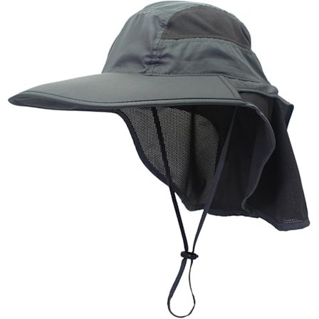 Solhat Herre & Dame UPF 50+ Mesh Sommer Beskyttelse Udendørs UV Kasket med Nakke Beskyttelse Åndbar Pakkbar Jagt Fiske Strandhat