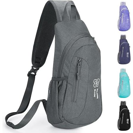 Miesten yksi olka reppu ulkoilulaukku retkeily vuorikiipeily polkupyörä(Harmaa)