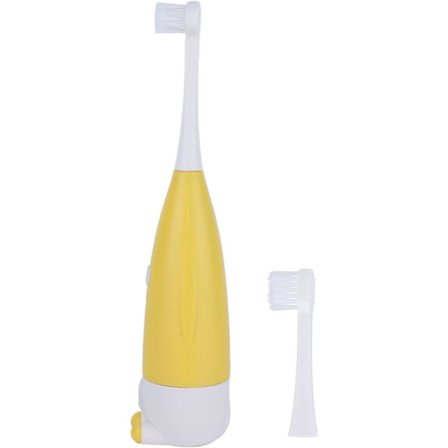 Elektrisk tannbørste for barn, vanntette tannbørster for barn Utskiftbart børstehode for barn som gave (Gul) ZeGoods